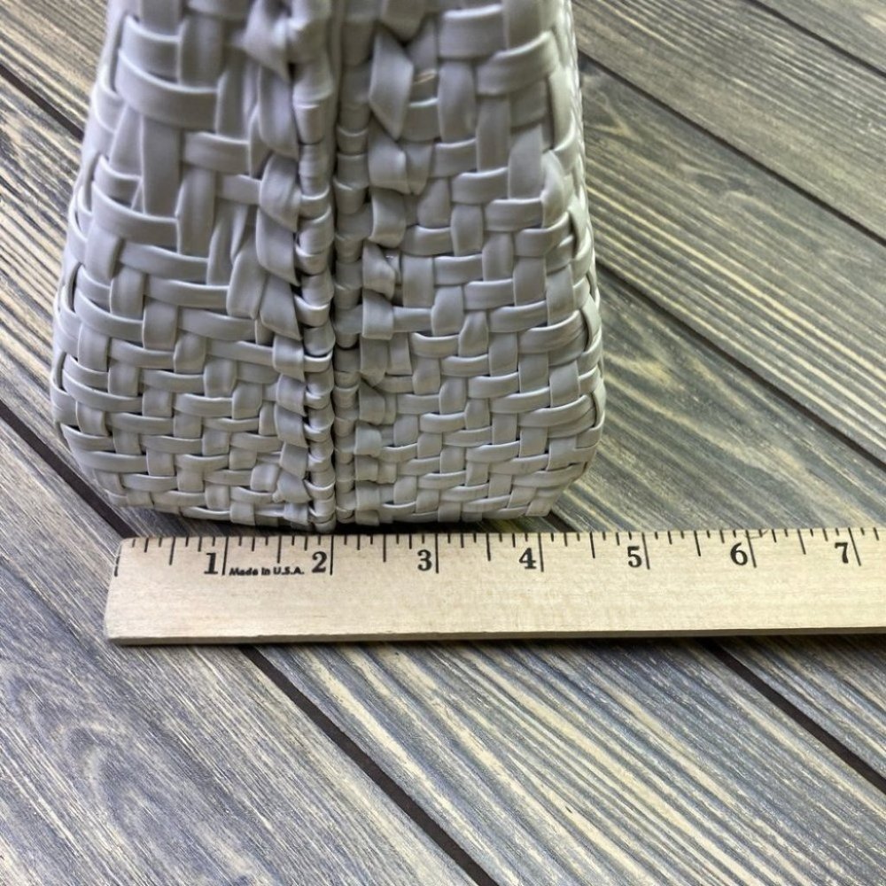 Vintage ADG White Basketweave Handbag - Picture 8 of 9